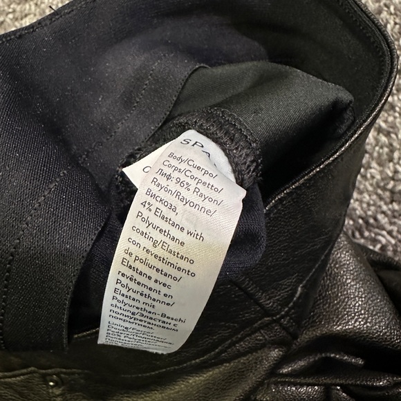 Spanx Leather-Like Ankle Skinny Pant - Picture 5 of 6